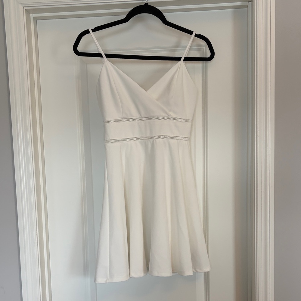 Trixxi White Spaghetti Strap Dress